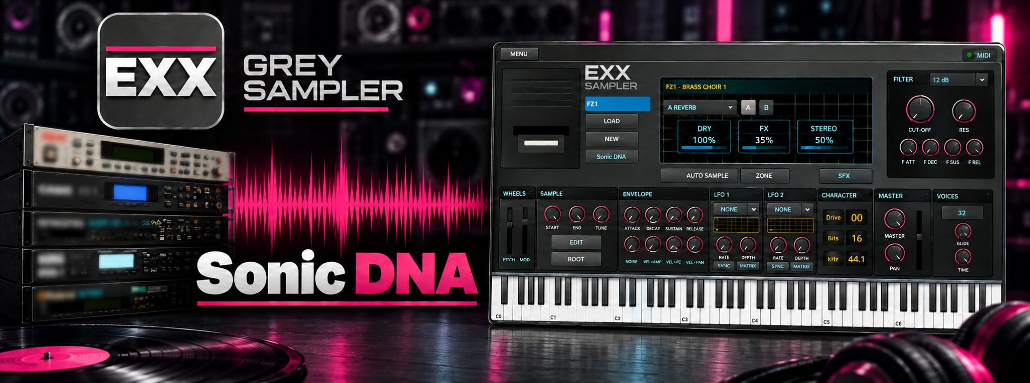 EXX Grey Sampler and Sonic DNA